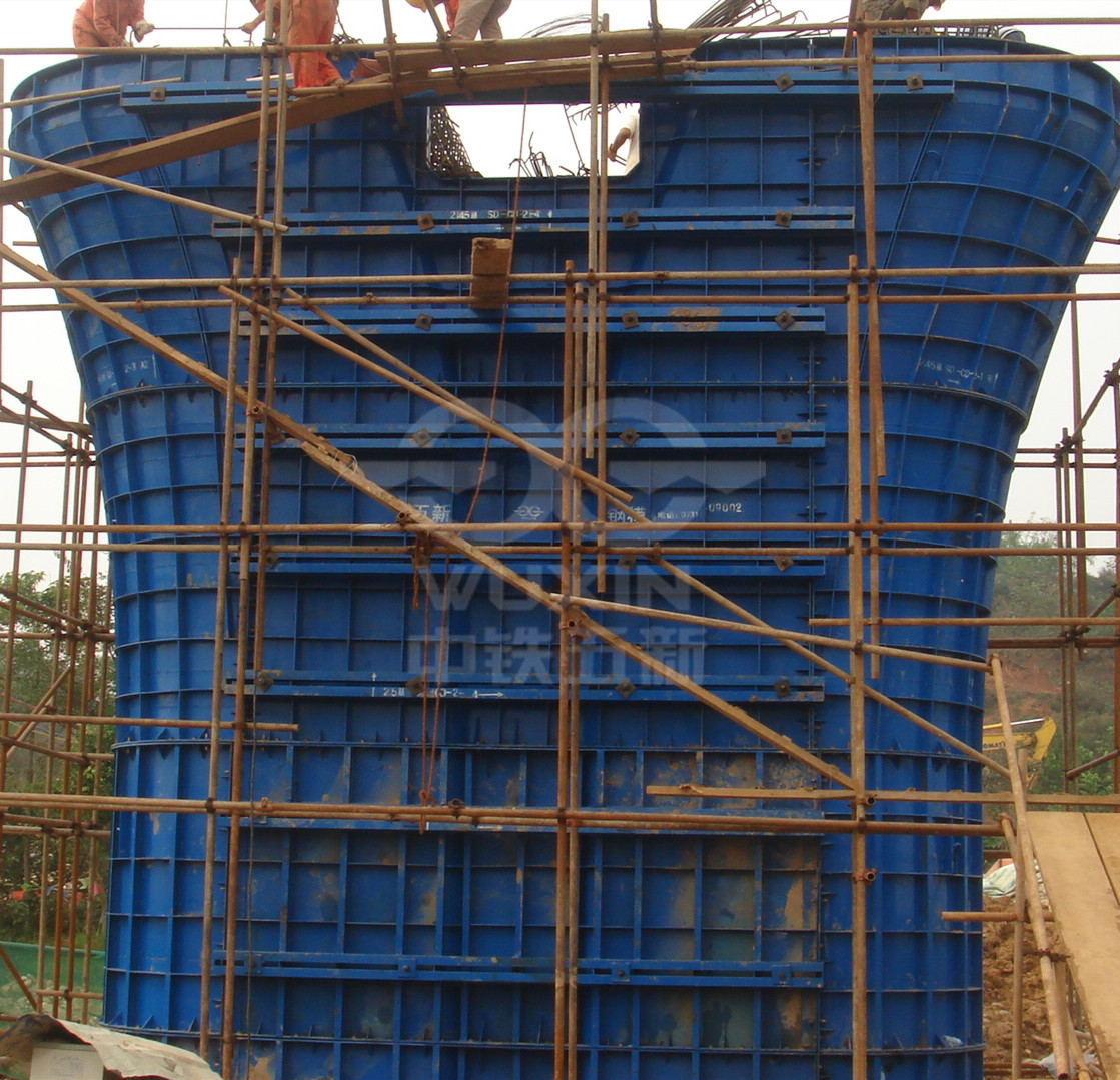 中鐵五局成綿樂城際現澆墩身模板